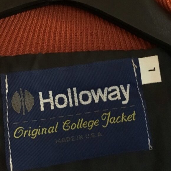 HARLEY DAVIDSON ... HOLLOWAY ... men’s bomber jacket sz Large, orange - Picture 2 of 8